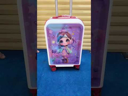 Kids Trolley Bag 20 Inch – Dual Magic Cartoon Digital Print Luggage (Design-1)