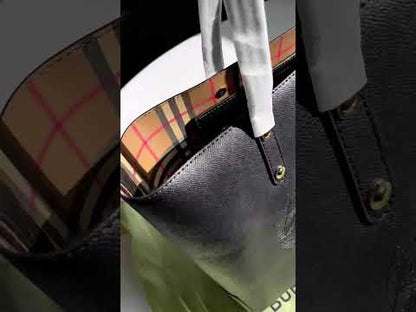B-U-R-B-E-R-R-Y Crest Tote – Reversible Luxe Women Bag (Black)