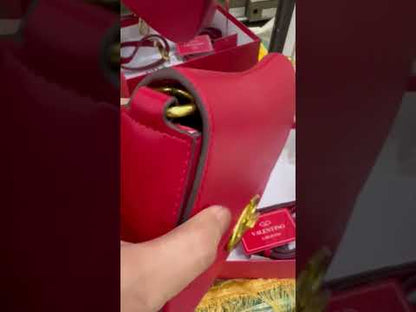 V-A-L-E-N-T-I-N-O G-A-R-A-V-A-N-I ‘OHVAL’ Small Shoulder Women Bag – Signature Curve Edition (Red)