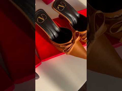 V-A-L-E-N-T-I-N-O Signature Heels – Chic Elevated Women Footwear (Black)