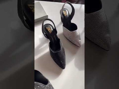 Z-A-R-A Women Heels – Elegant Style (Silver)