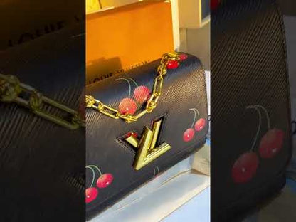 Louis Vuitton x Murakami – LV x TM Twist MM Crossbody Bag (Black)
