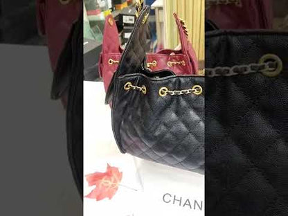 C-H-A-N-E-L 25 Hobo Women Bag – Effortless Chic Edition (Black)
