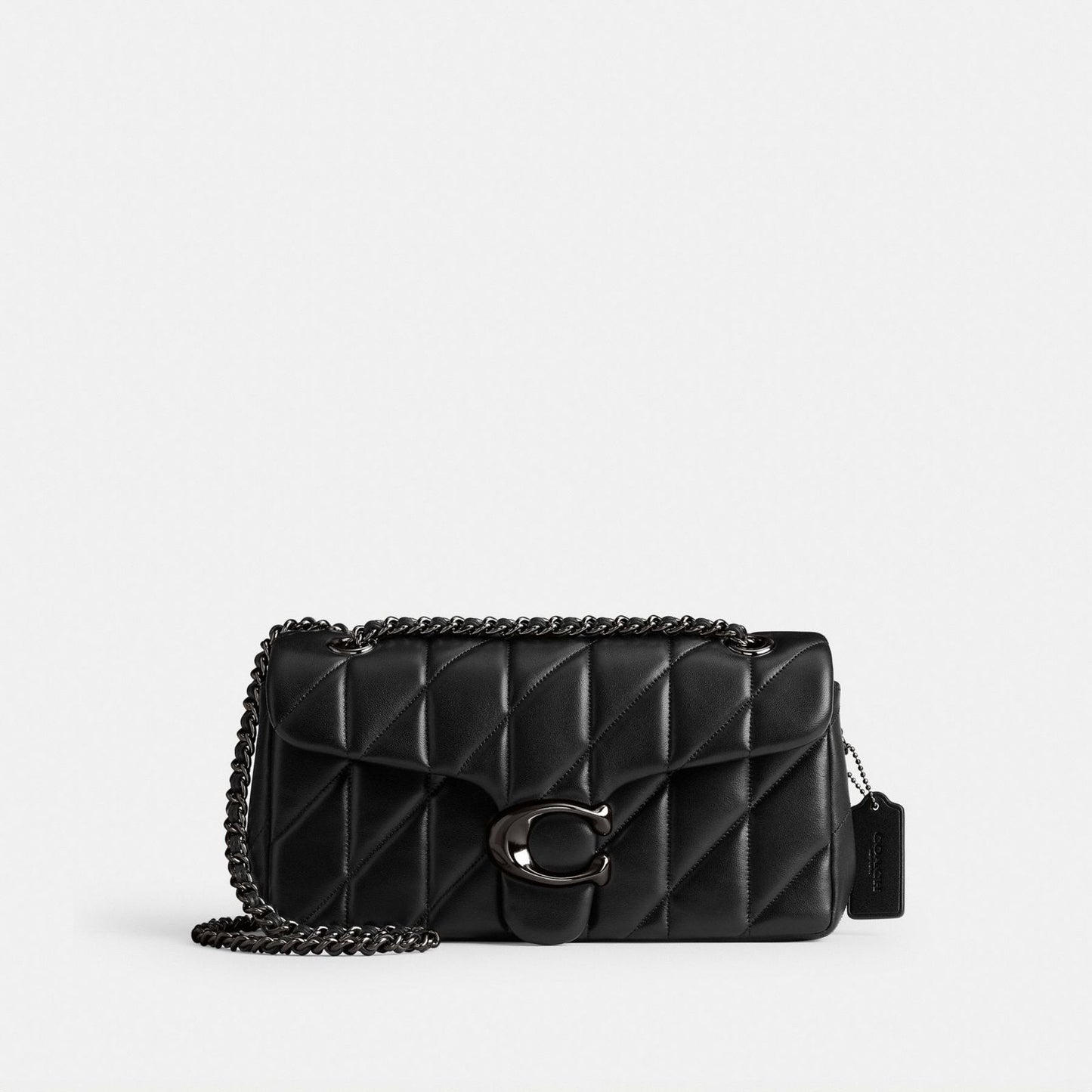C-O-A-C-H QUILTED TABBY SHOULDER BAG 26 – Women Bag (Pure Black)