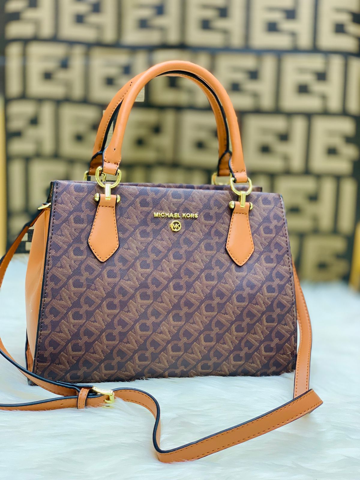 MICHAEL KORS NEW DESIGN – Women Bag (Beige Purple)