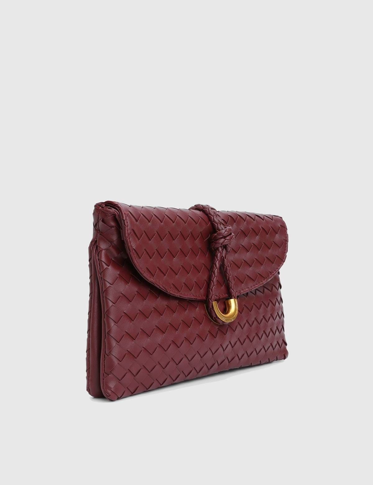 B-O-T-T-E-G-A V-E-N-E-T-A Liberta Handbag – Master Quality Crossbody (Maroon)