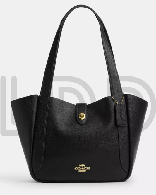 C-O-A-C-H Hadley Turnlock Tote – Elegant Luxe Women Bag (Black)