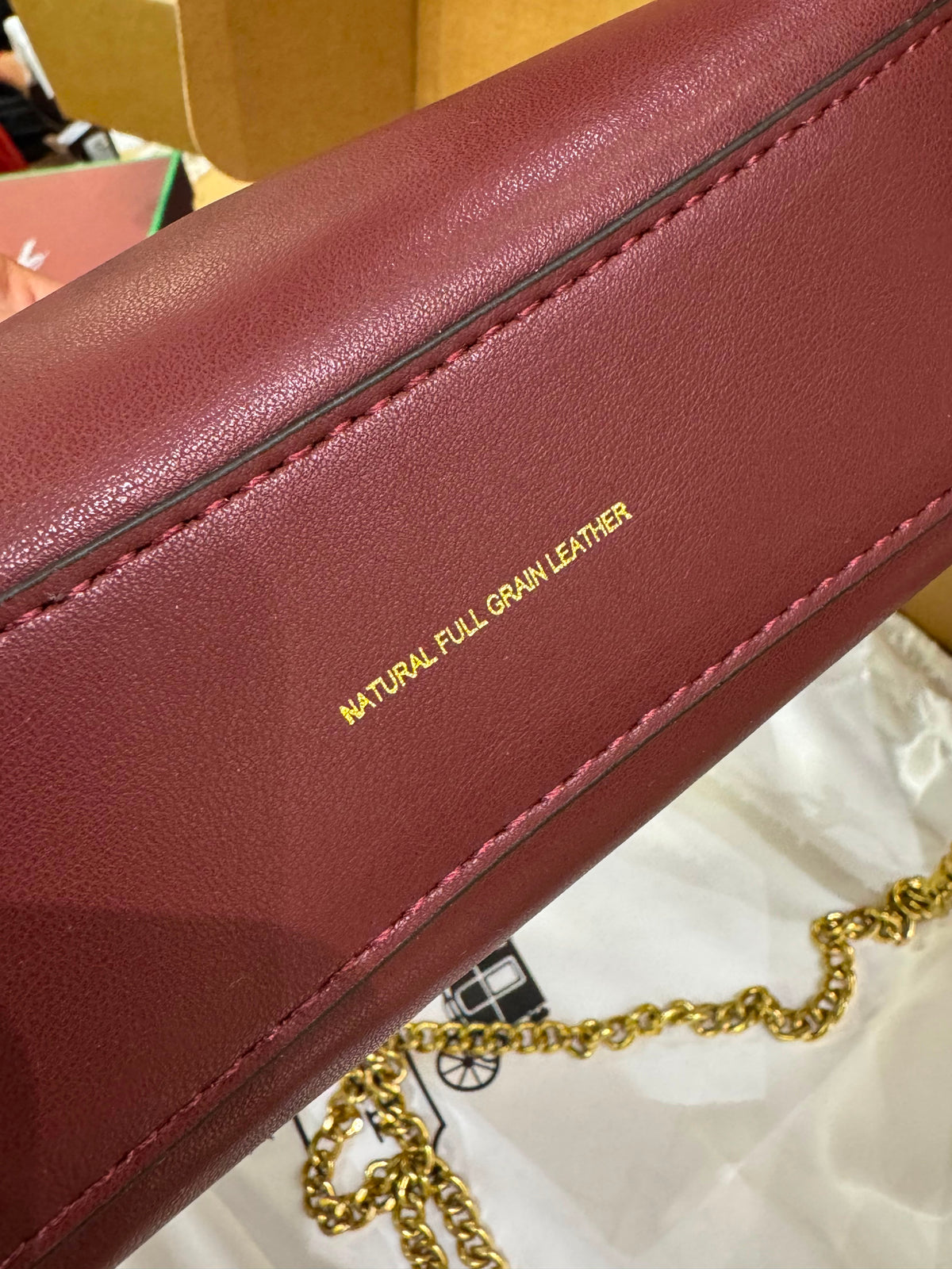C-O-A-C-H Brooklyn Shoulder Bag 23 – Premium Quality Women Bag | Turkish Import | Complete Brand Box Packaging (Maroon)
