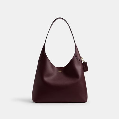 C-O-A-C-H Brooklyn 28 Shoulder Bag – Leather | Hong Kong Import | Branded Magnetic Box (Maroon)