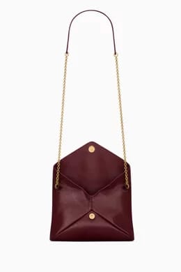 S-A-I-N-T L-A-U-R-E-N-T Cassandre Mini Leather Crossbody Bag – Luxury Women Bag (Red)