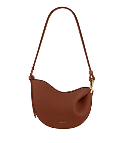 P-O-L-E-N-E Tonca Edition Textured Cognac – Premium Women Bag (Maroon mixed Brown)