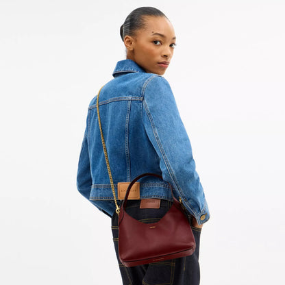 C-O-A-C-H Brooklyn Shoulder Bag 23 – Premium Quality Women Bag | Turkish Import | Complete Brand Box Packaging (Maroon)