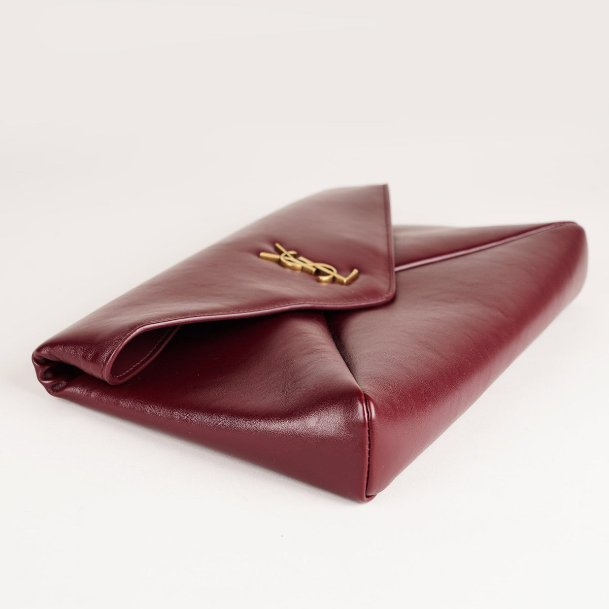 S-A-I-N-T L-A-U-R-E-N-T Cassandre Mini Leather Crossbody Bag – Luxury Women Bag (Red)