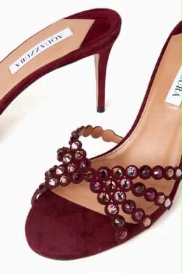 A-Q-U-A-Z-Z-U-R-A Tequila Mule 75 – Luxury Women Footwear (Red)