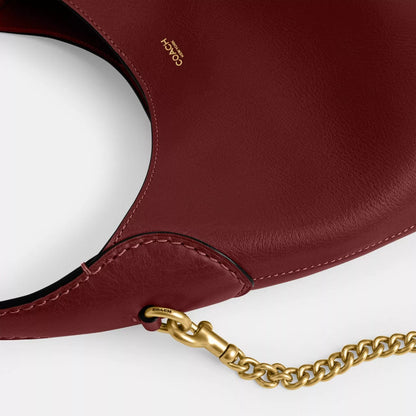 C-O-A-C-H Brooklyn Shoulder Bag 23 – Premium Quality Women Bag | Turkish Import | Complete Brand Box Packaging (Maroon)