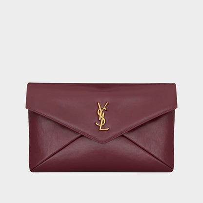S-A-I-N-T L-A-U-R-E-N-T Cassandre Mini Leather Crossbody Bag – Luxury Women Bag (Red)