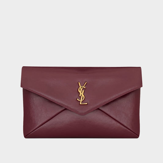 S-A-I-N-T L-A-U-R-E-N-T Cassandre Mini Leather Crossbody Bag – Luxury Women Bag (Red)