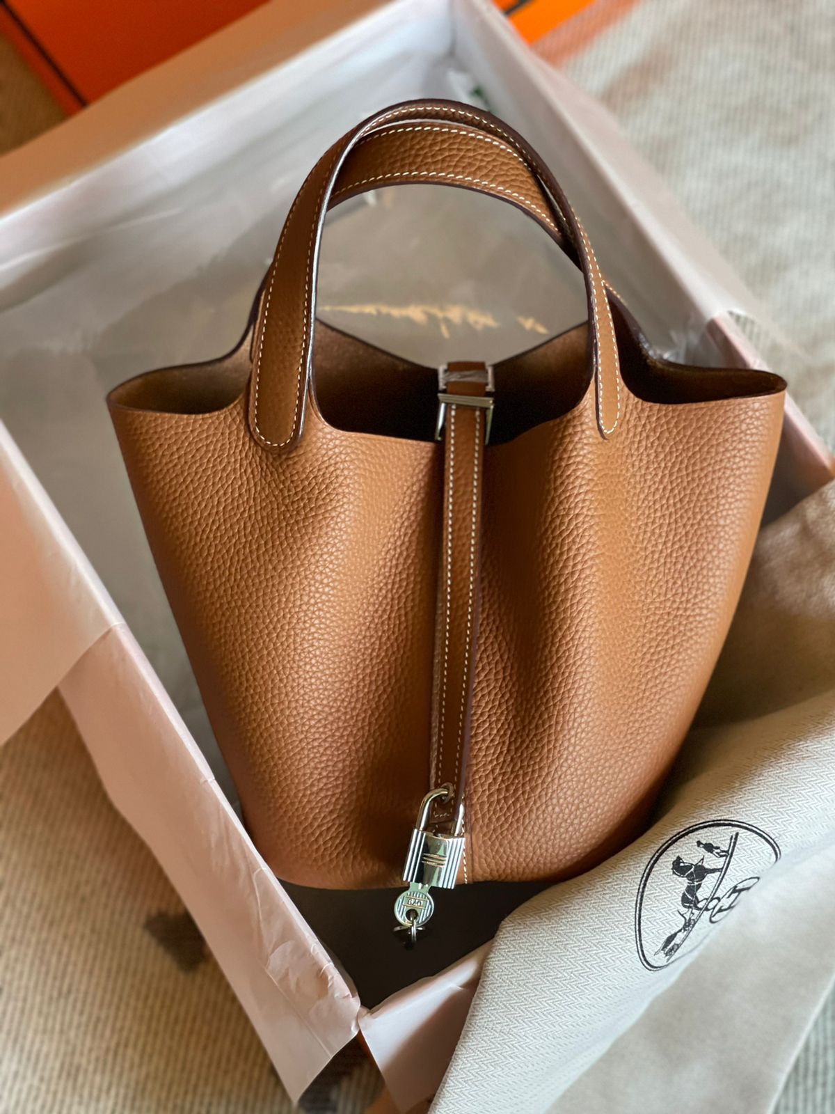 H-E-R-M-È-S Picotin Lock 18 – Iconic Luxe Women Bag (Brown-1)