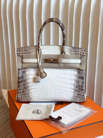 H-E-R-M-È-S Himalayan Birkin – Iconic Luxe Women Bag (White)