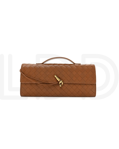 B-O-T-T-E-G-A V-E-N-E-T-A Andiamo Bag – 31cm Clutch Bag | Brown