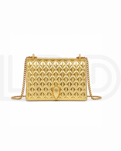 B-V-L-G-A-R-I Serpenti Sugarloaf Quilted Shoulder Bag – Master Quality | Box Packaging | Golden