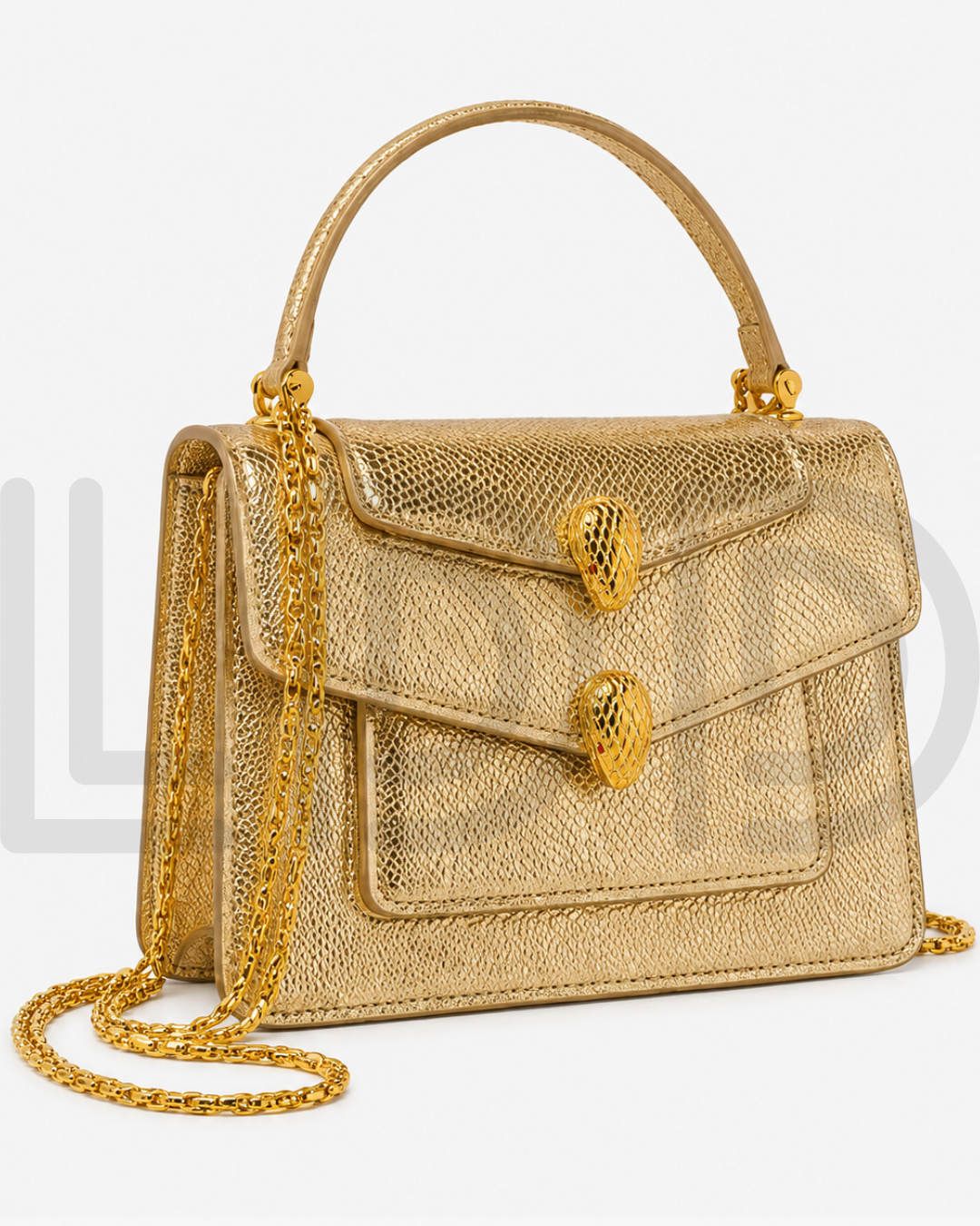 B-V-L-G-A-R-I Serpenti Forever Charm – Iconic Luxe Women Bag (Golden)