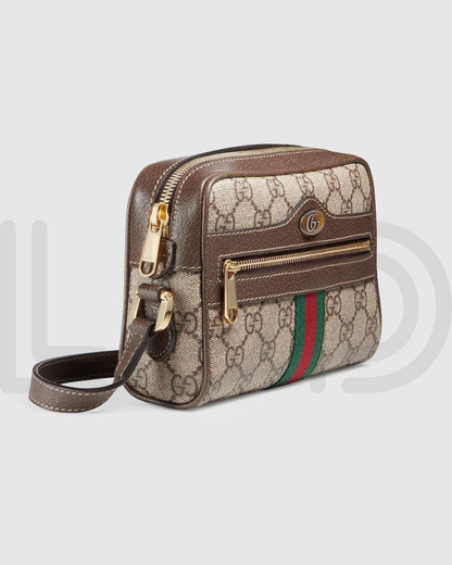 G-U-C-C-I Ophidia Mini Shoulder Crossbody – Signature Luxe Women Bag (Brown)
