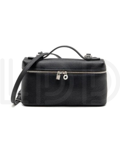 L-O-R-O P-I-A-N-A Extra Pocket L19 – Everyday Luxe Crossbody Women Bag (Black)