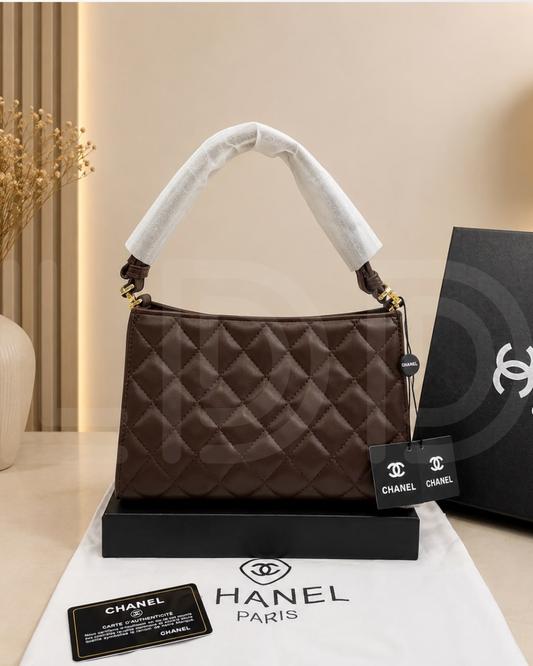 C-H-A-N-E-L 26x Christmas Limited Edition Hobo Shoulder Bag – Luxury Women Bag (Brown)
