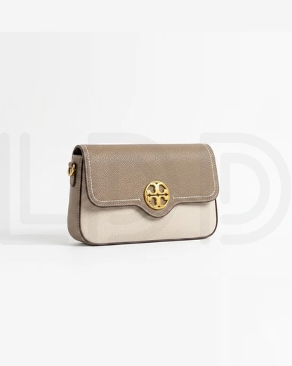 T-O-R-Y B-U-R-C-H Felix Flap Shoulder Bag – Premium Quality Women Bag | 2 Straps | Brand Box & Dust Bag (Off White Beige)
