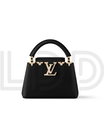 L-O-U-I-S V-U-I-T-T-O-N Capucines BB – Signature Luxe Women Bag (Black)