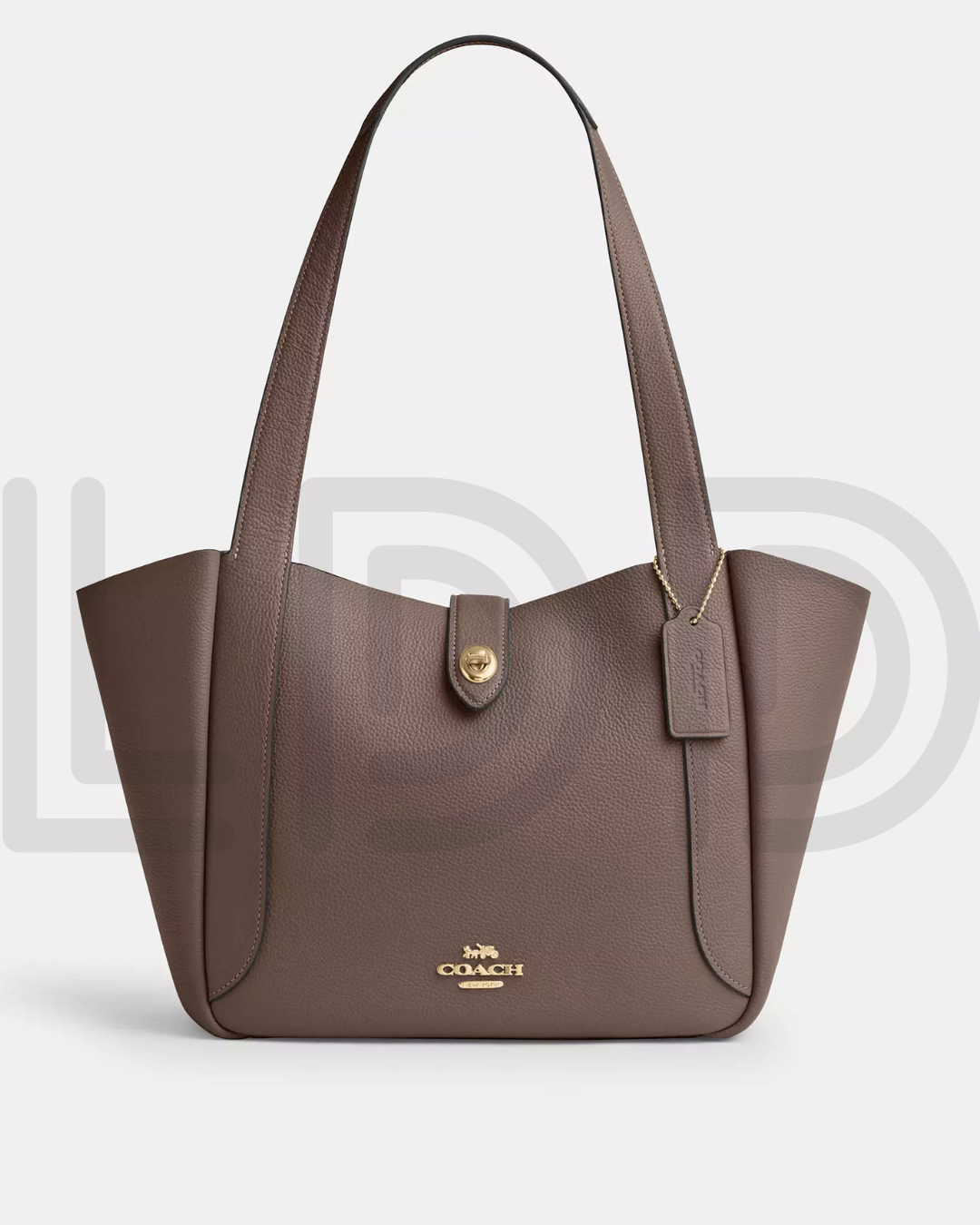 C-O-A-C-H Hadley Turnlock Tote – Elegant Luxe Women Bag (Beige)