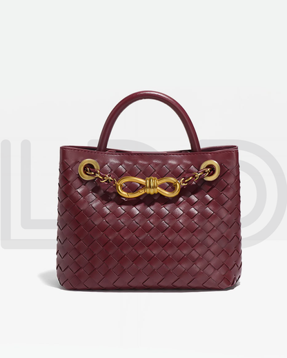 B-O-T-T-E-G-A V-E-N-E-T-A Small Andiamo Bag – Signature Luxe Women Bag (Maroon)