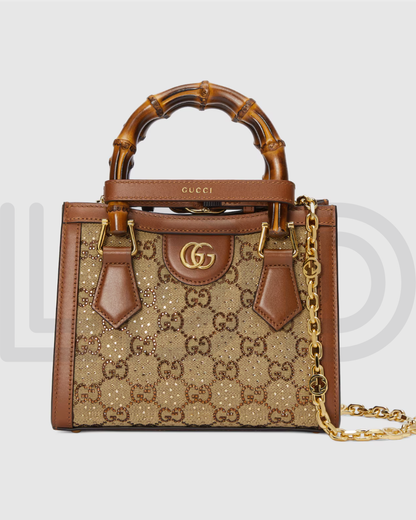 G-U-C-C-I Diana Mini Tote – Elegant Luxe Women Bag (Brown)