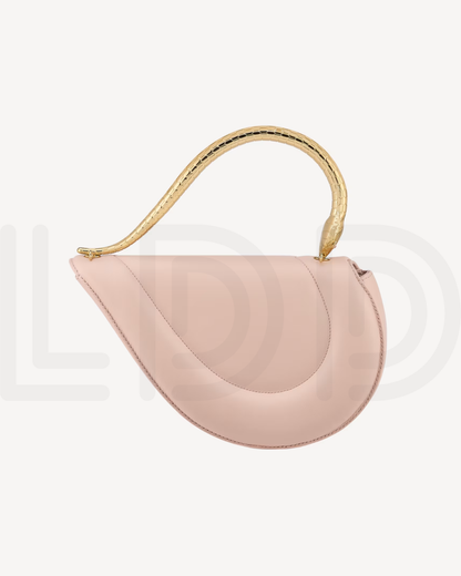 B-V-L-G-A-R-I Serpenti Cuore 1968 Top Handle – Iconic Luxe Women Bag (Pink)