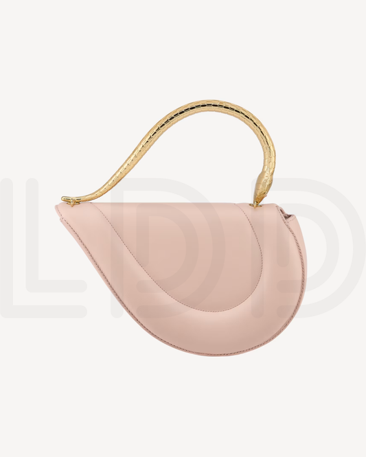 B-V-L-G-A-R-I Serpenti Cuore 1968 Top Handle – Iconic Luxe Women Bag (Pink)