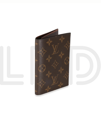 L-O-U-I-S V-U-I-T-T-O-N Passport Cover – Premium Quality Leather (Brown)