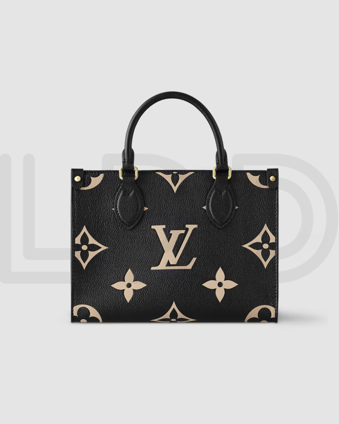 L-O-U-I-S V-U-I-T-T-O-N OnTheGo PM – Premium Quality Women Bag (Black Beige)