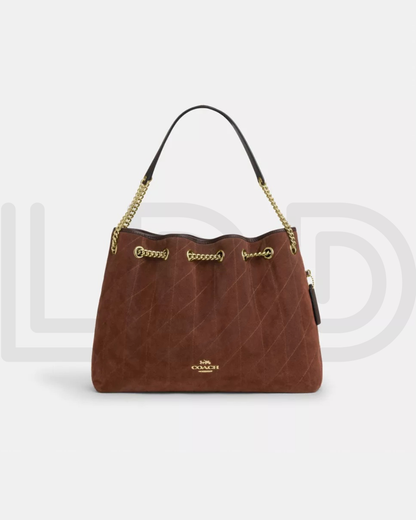 C-O-A-C-H Evelyn Large Shoulder Bag – Signatures Luxe Women Bag (Camel Brown)