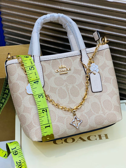 C-O-A-C-H City Mini Women Bag – New Design Official Model (Cream Beige)