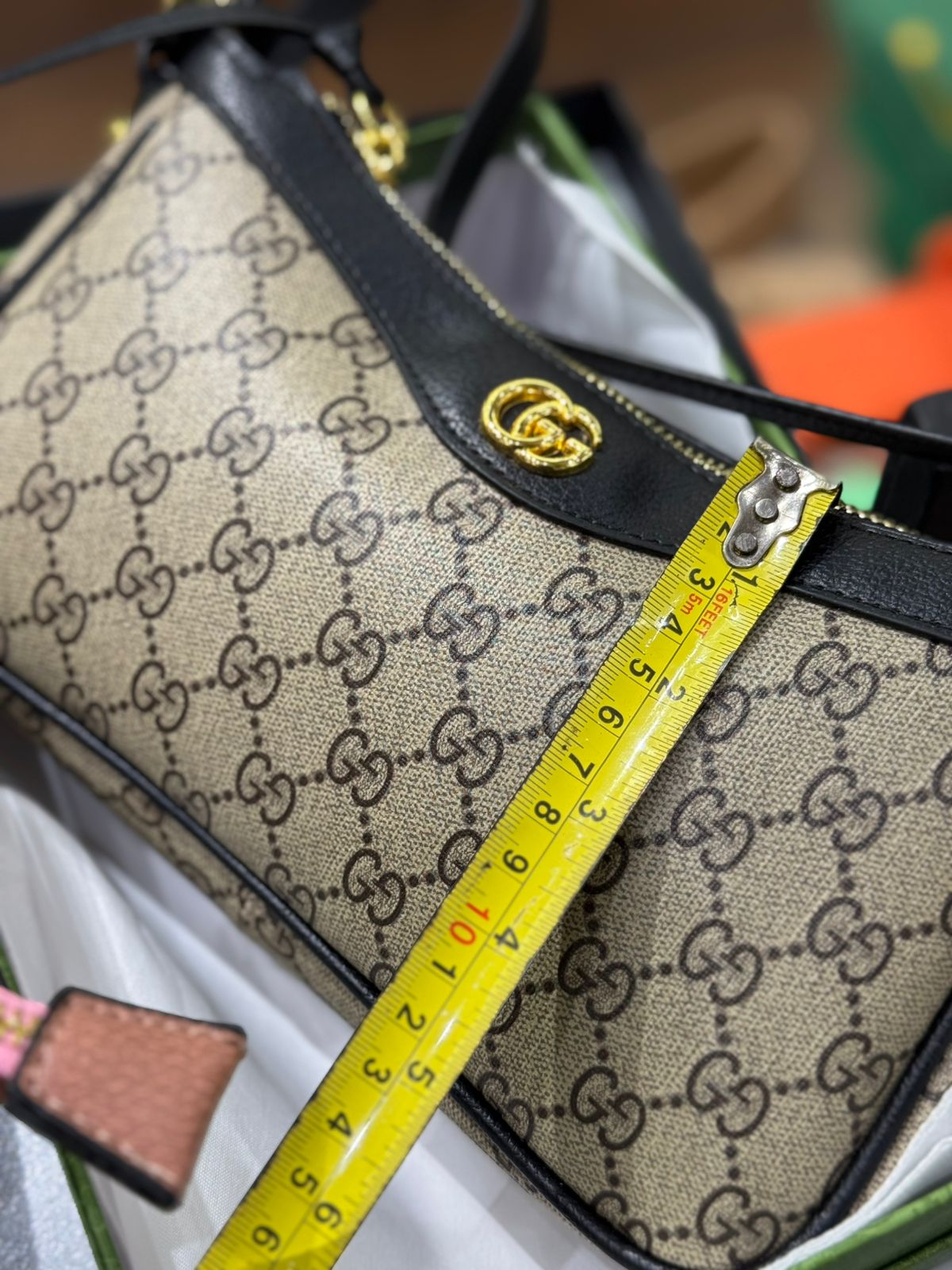 GUCCI OPHIDIA SMALL BAG – Women Bag (Off White Beige)