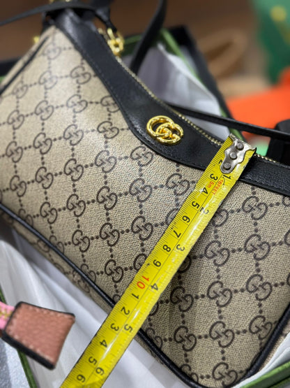 GUCCI OPHIDIA SMALL BAG – Women Bag (Black Beige)