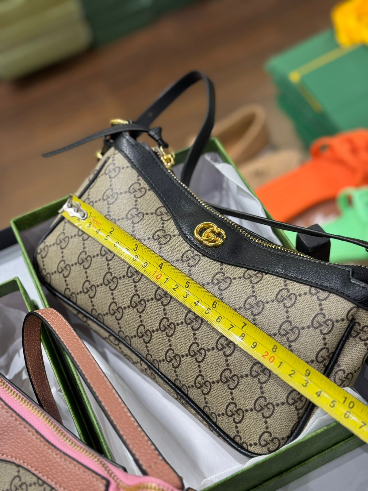 GUCCI OPHIDIA SMALL BAG – Women Bag (Off White Beige)