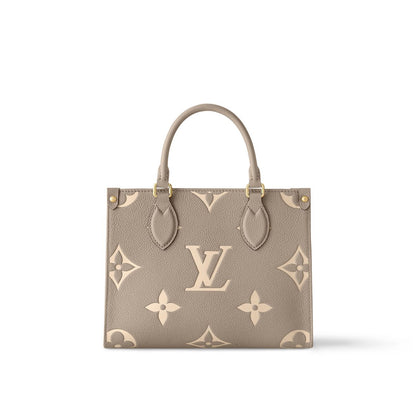 LOUIS VUITTON ONTHEGO PM (SMALL) – Women Bag (Taupe)