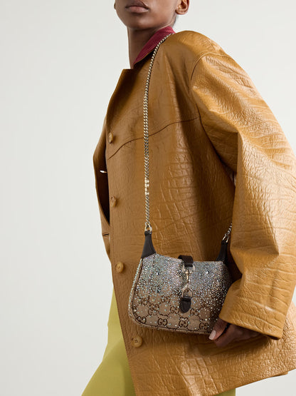 G-U-C-C-I Jackie Notte Mini Crystal Women Bag – Premium Edition