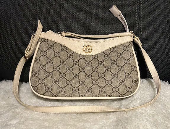 GUCCI OPHIDIA SMALL BAG – Women Bag (Off White Beige)