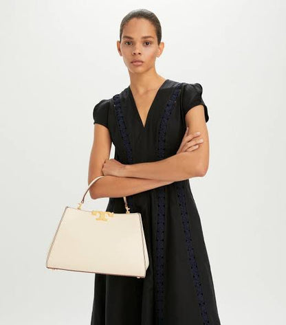 Tory Burch Eleanor Satchel – Premium Women Bag (White)