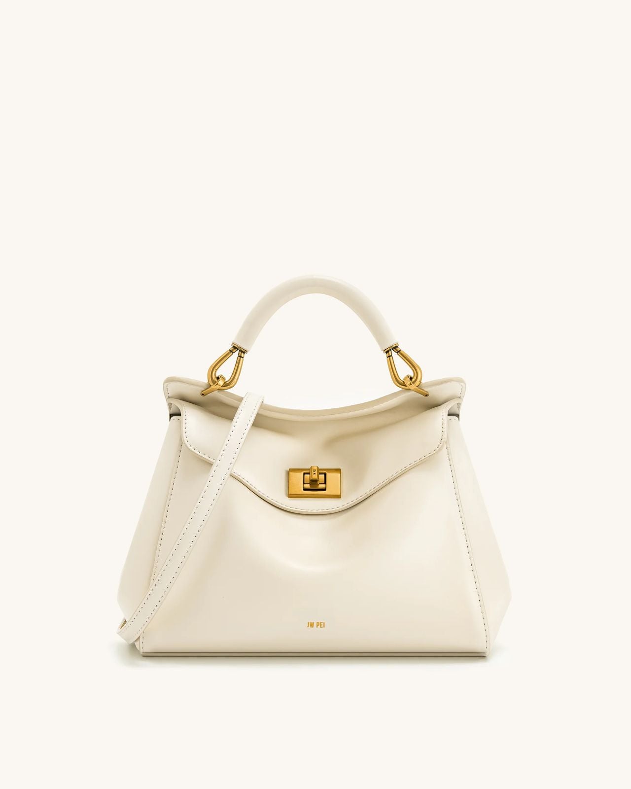JW PEI Lucia Classic Top Handbag – Premium Women Bag (White)