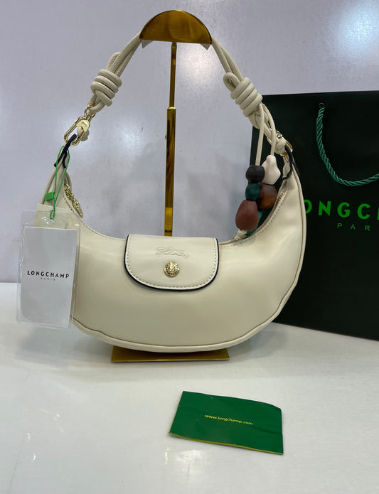 L-O-N-G-C-H-A-M-P Le Pliage Xtra Shoulder Bag M – Master Quality Women Bag (White)