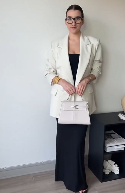 J-W P-E-I Elise Top Handle Regular Size Women Bag – Luxury Edition (White)